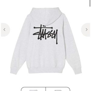stussy hoodie ash heather